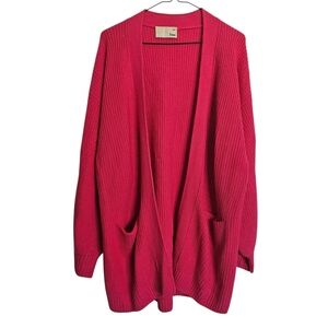 Wilfred Free Pink Merino Wool Unwind Cardigan Size S